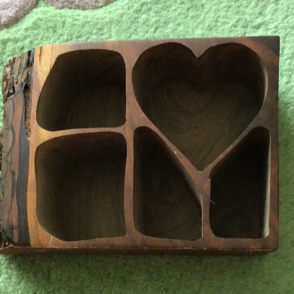 Vintage handcrafted wood 5 drawer bandsaw box - Picture 7 of 10